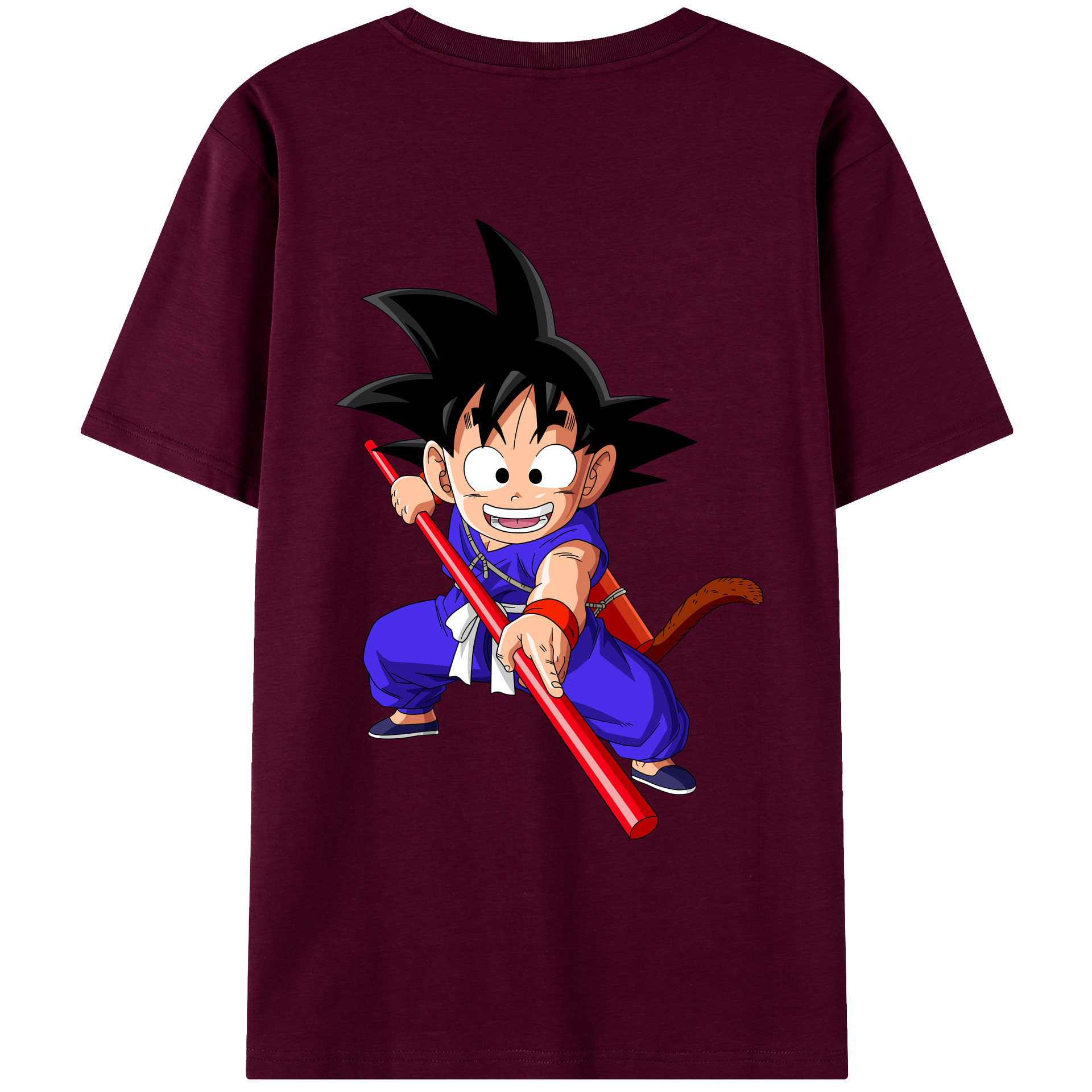 （画像用） ドラゴンボール 孫悟空（そん ごくう）Son Goku カカロット DRAGON BALL Kakarotto レディース半袖Tシャツ(バックプリント)